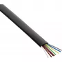 Modular Cable InLine 68818 8 Wire Ribbon Cable 100m Ring Black