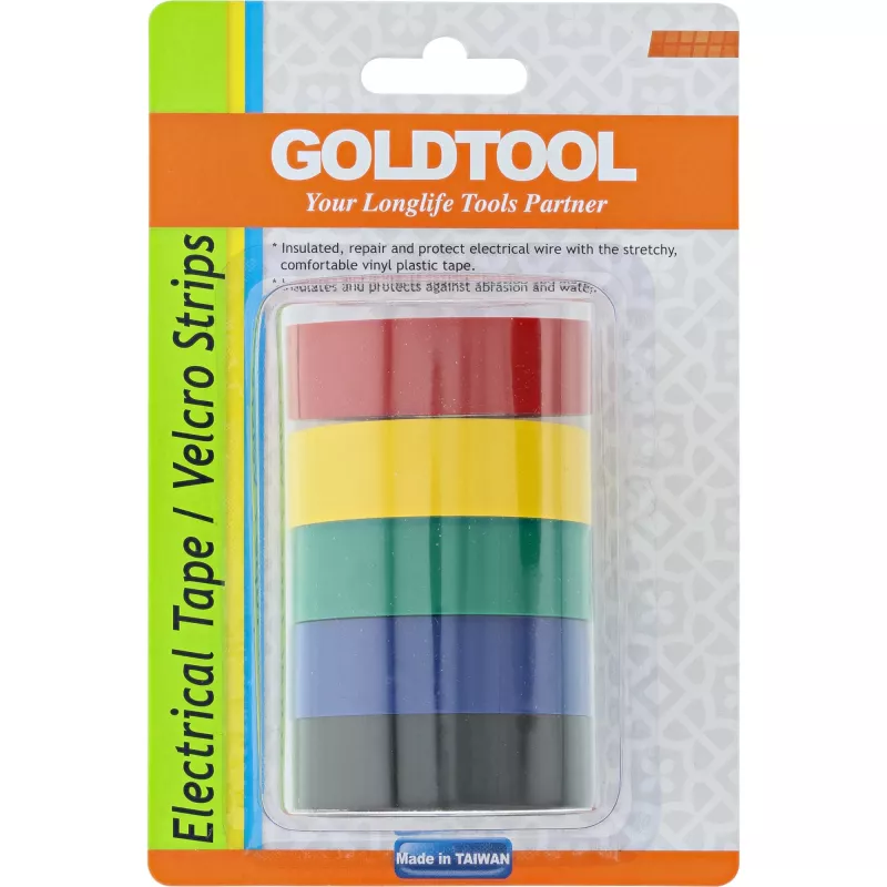InLine Electrical Tape 5 Pack 18mm x 9m multiple colors