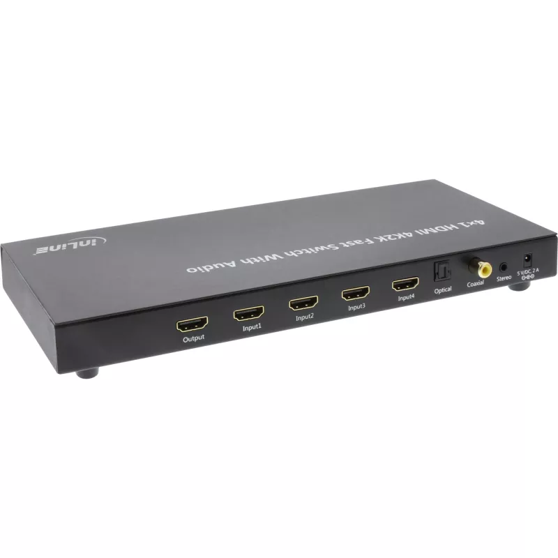 InLine 4×1 HDMI 4K Switch with Audio