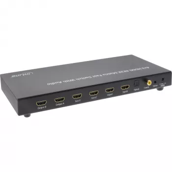 InLine HDMI Matrix Switch, 4K2K, 4 inputs to 2 outputs