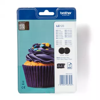 Brother LC123BKBP ink cartridge 1 pc(s) Original Black