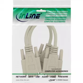 InLine VGA Y-Cable HD15 male / 2x HD15 female 0.2m