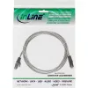 InLine Patch Cable SF/UTP Cat.5e transparent 1m