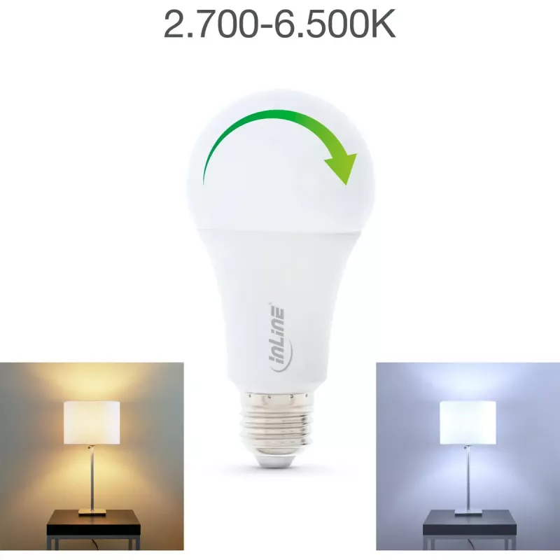 InLine SmartHome LED bulb RGB E27, 900LM