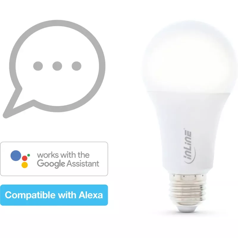 InLine SmartHome LED bulb RGB E27, 900LM