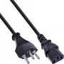 InLine 40pcs. pack Bulk-Pack power cable Switzerland Type J / 3pin IEC C13 male