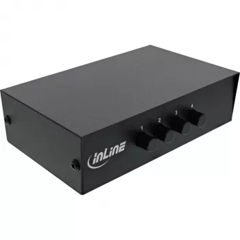 InLine AV Switch manual 4-port 3x RCA IN/OUT Composite Black