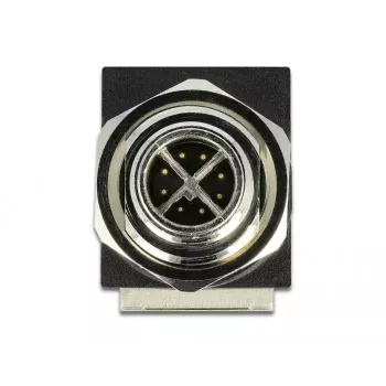Network Adapter DeLOCK M12 8 pin X-coded male to RJ45 jack