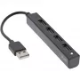 InLine USB 2.0 4-Port Hub, USB-A male to 4x USB-A female, cable 15cm