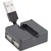 InLine USB 2.0 4-Port Hub, USB-A male to 4x USB-A female, cable 4cm