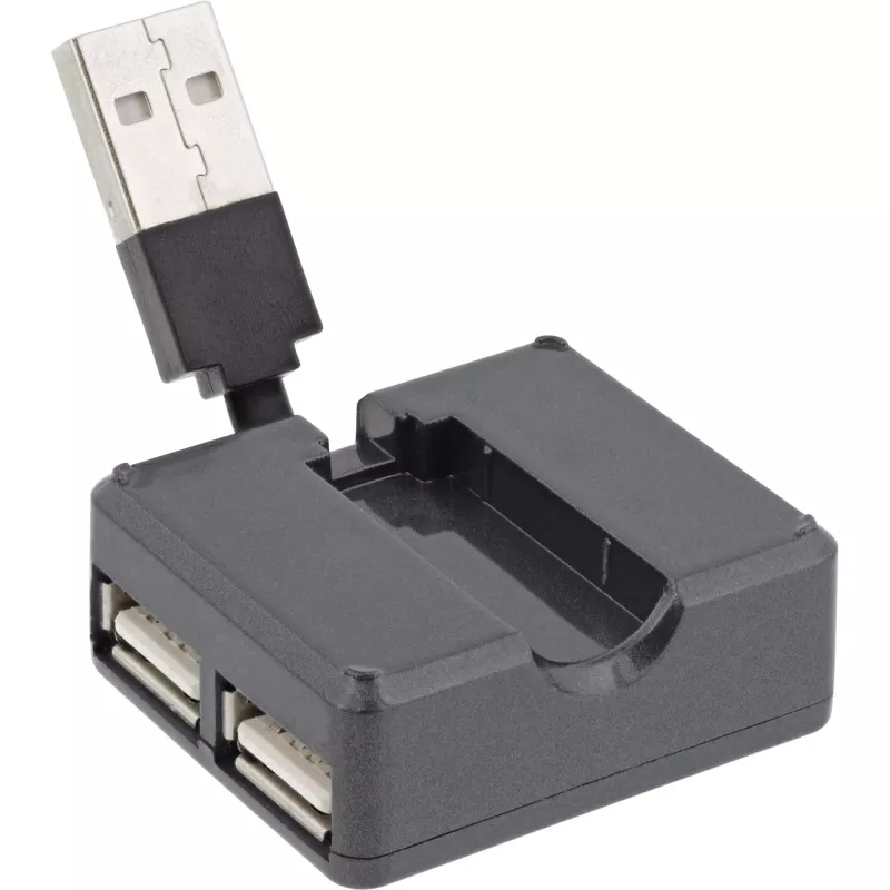 InLine USB 2.0 4-Port Hub, USB-A male to 4x USB-A female, cable 4cm