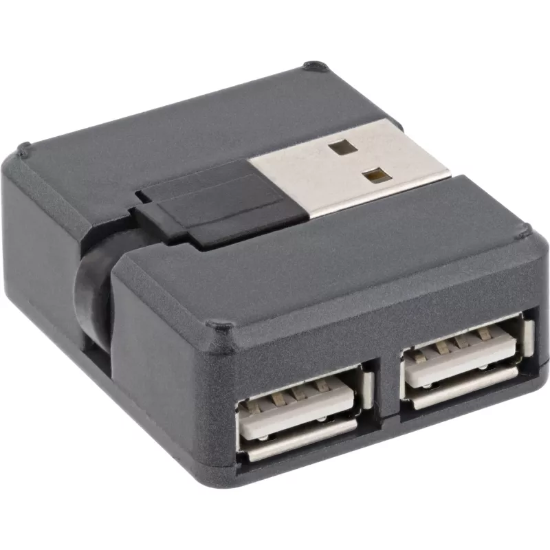 InLine USB 2.0 4-Port Hub, USB-A male to 4x USB-A female, cable 4cm