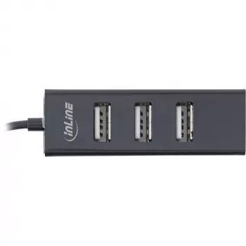 InLine USB 2.0 4-Port Hub, USB-C male to 4x USB-A female, cable 15cm