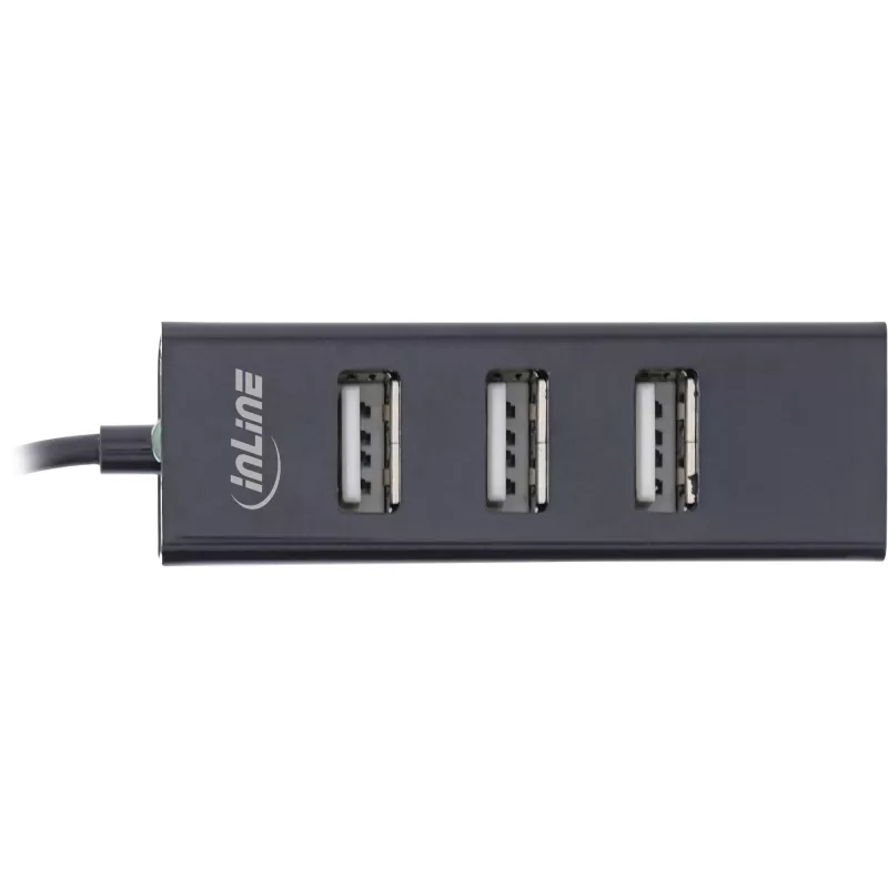 InLine USB 2.0 4-Port Hub, USB-C male to 4x USB-A female, cable 15cm