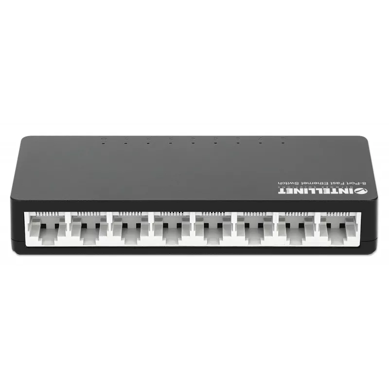 Intellinet 8-Port Fast Ethernet Switch Desktop Size, Plastic, IEEE 802.3az (Energy Efficient Ethernet), Black