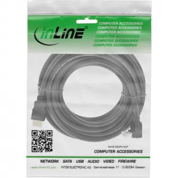 HDMI Cable InLine 17015V 15m Angled High Speed with Ethernet