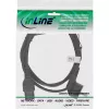 InLine Power cable, CEE7/7 angled to C15 straight, 3 x 1mm², black, 1.8m