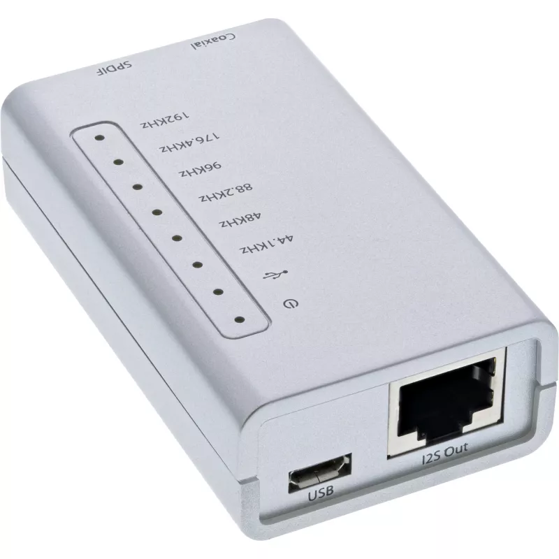 USB HD Audio Adapter InLine 33053I 24 Bit 192kHz Digital Coax/Toslink/I2S Converter