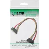 InLine SATA Data + Power Cable SATA 6Gb/s male / female 0.30m