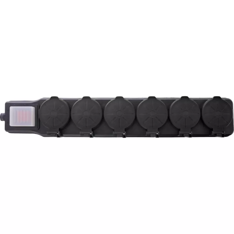 InLine 16496Q power extension 10 m 6 AC outlet(s) Black