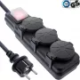 InLine 16493O power extension 3 m 3 AC outlet(s) Black