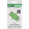 Fiber Optical Adapter InLine 89989R Duplex LC/LC SM Female/Female Green