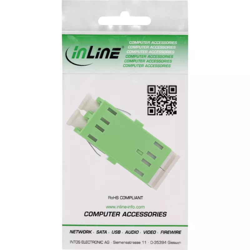 Fiber Optical Adapter InLine 89989P LC/LC SM Green