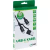 InLine 2-in-1 USB-C cable + USB-A adapter, USB 2.0, 100W, TPE, black, 2m