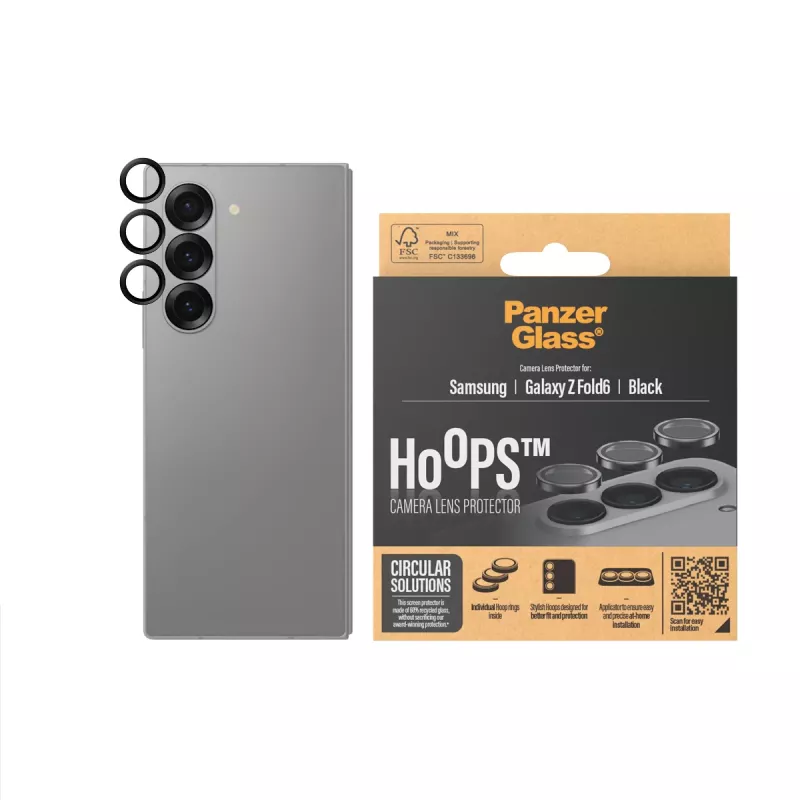 PanzerGlass ® Hoops® Camera Lens Protector Black Samsung Galaxy Z Fold6