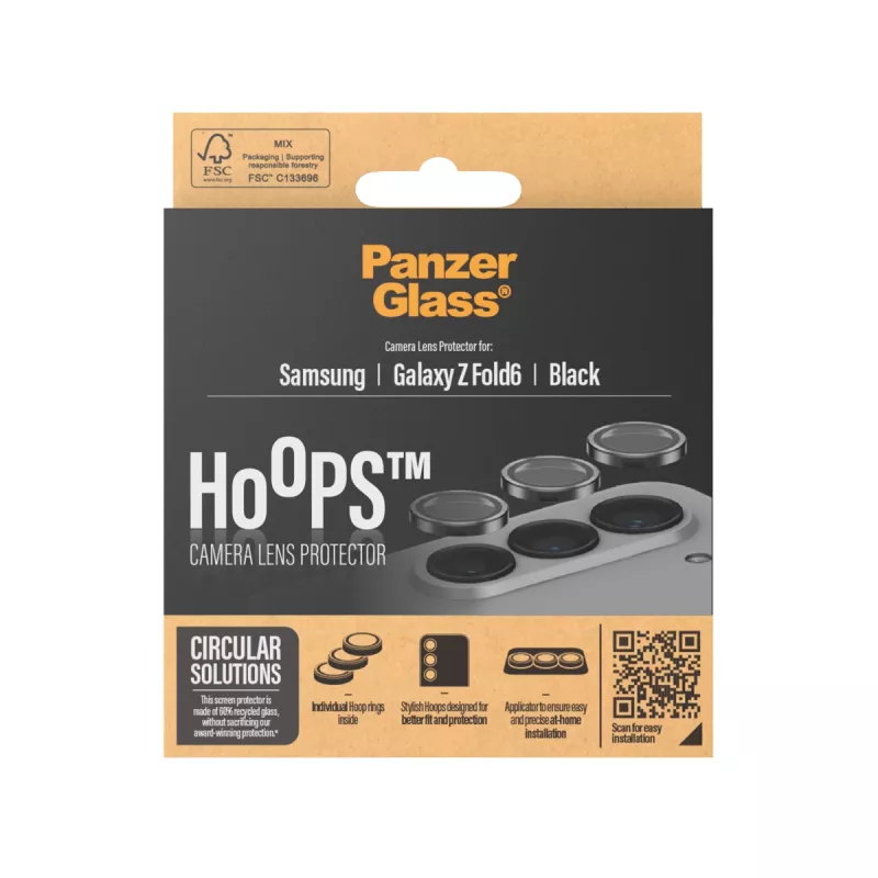 PanzerGlass ® Hoops® Camera Lens Protector Black Samsung Galaxy Z Fold6