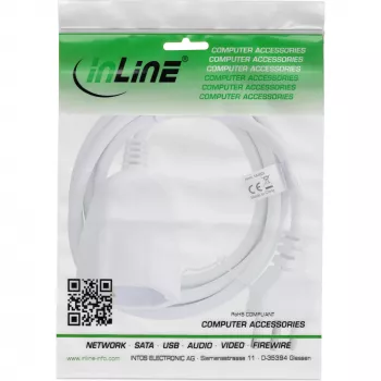 InLine 16405I power extension 5 m 1 AC outlet(s) Indoor White