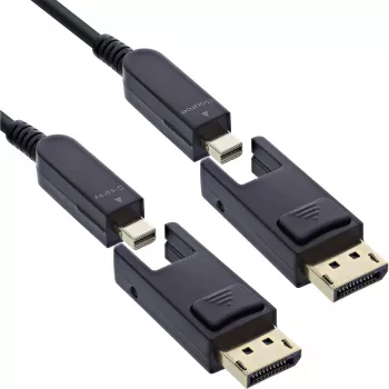 InLine 17215O DisplayPort cable 15 m Mini DisplayPort / DisplayPort Black