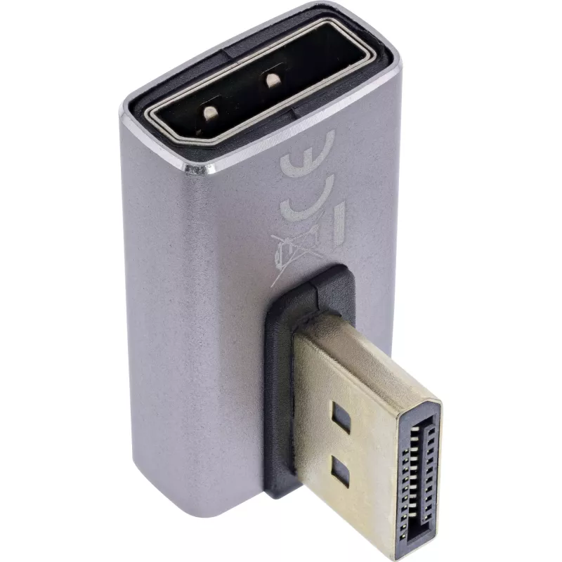 DisplayPort Gender Changer InLine 17291I Grey Black Gold Plated