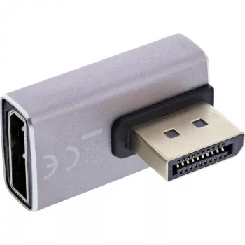 DisplayPort Gender Changer InLine 17291H Grey Black Gold Plated