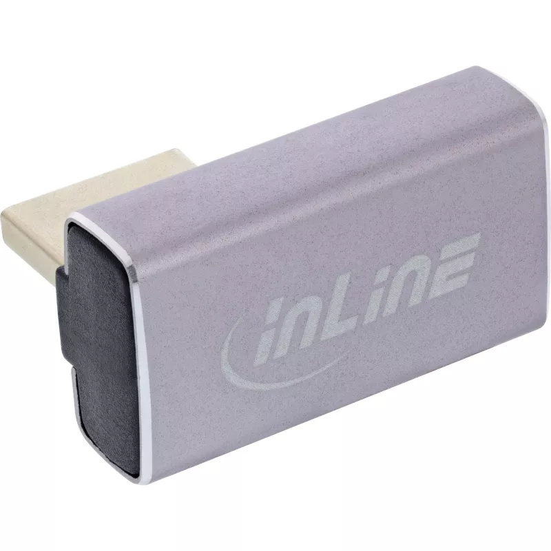 DisplayPort Gender Changer InLine 17291H Grey Black Gold Plated