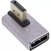 DisplayPort Gender Changer InLine 17291H Grey Black Gold Plated