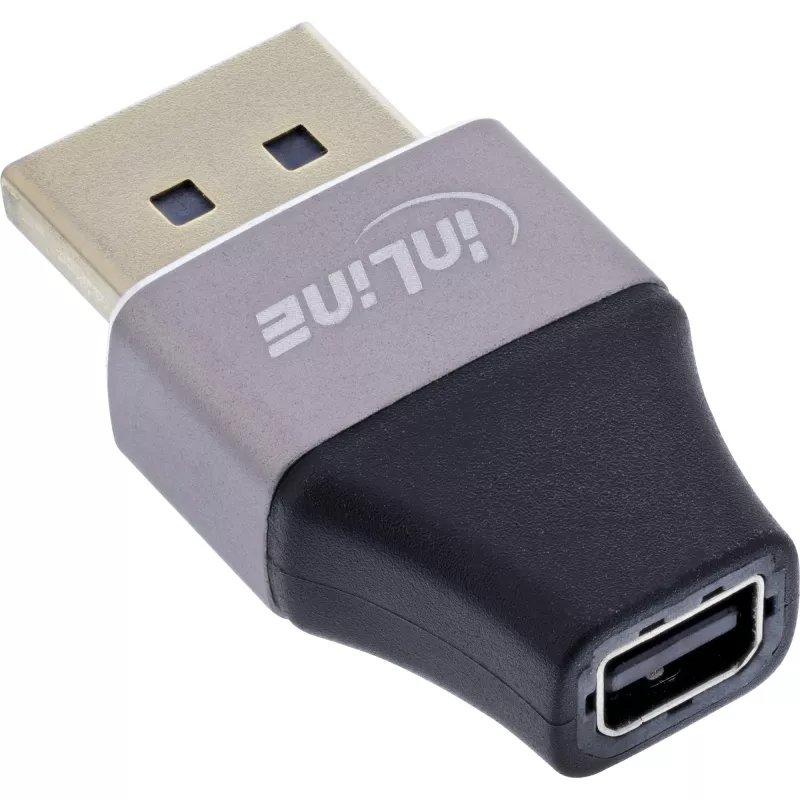 InLine 17291B cable gender changer DisplayPort Mini DisplayPort Black, Grey