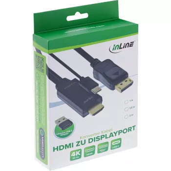 Active video converter InLine 17162I 3840x2160 HDMI to DisplayPort