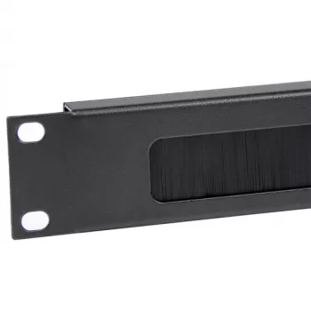 StarTech.com 1U High-density Brush Strip Cable Management Panel, Sturdy Steel Horizontal Data Centre Cable Organizer