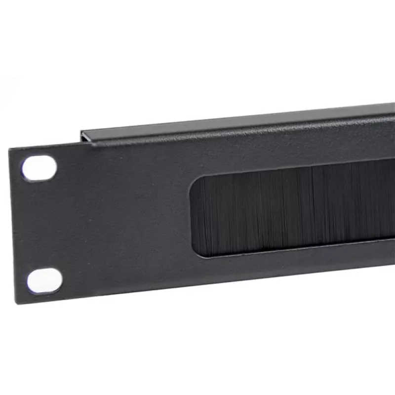 StarTech.com 1U High-density Brush Strip Cable Management Panel, Sturdy Steel Horizontal Data Centre Cable Organizer