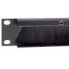 StarTech.com 1U High-density Brush Strip Cable Management Panel, Sturdy Steel Horizontal Data Centre Cable Organizer