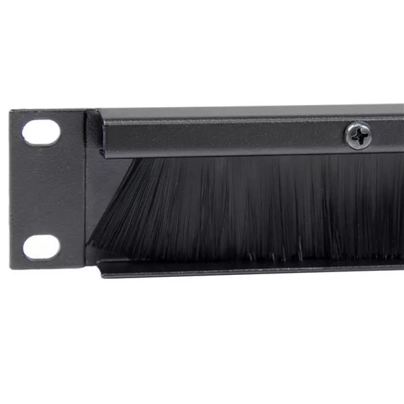 StarTech.com 1U High-density Brush Strip Cable Management Panel, Sturdy Steel Horizontal Data Centre Cable Organizer