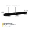 StarTech.com 1U High-density Brush Strip Cable Management Panel, Sturdy Steel Horizontal Data Centre Cable Organizer