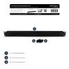 StarTech.com 1U High-density Brush Strip Cable Management Panel, Sturdy Steel Horizontal Data Centre Cable Organizer