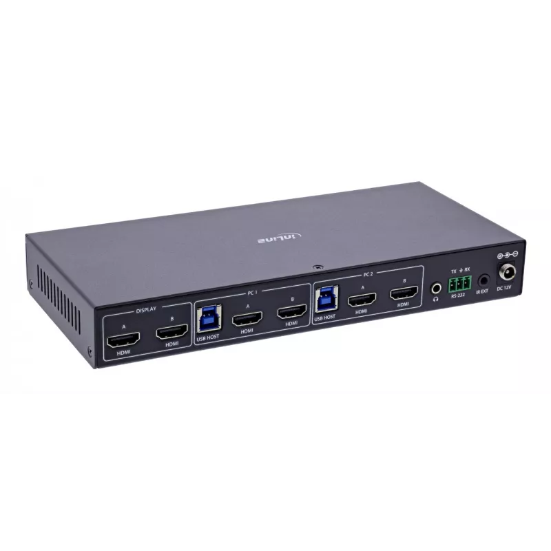 InLine 57885H KVM switch Rack mounting Black