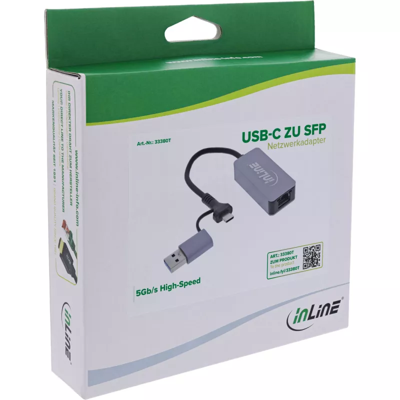 InLine 33380T network card Ethernet 5000 Mbit/s