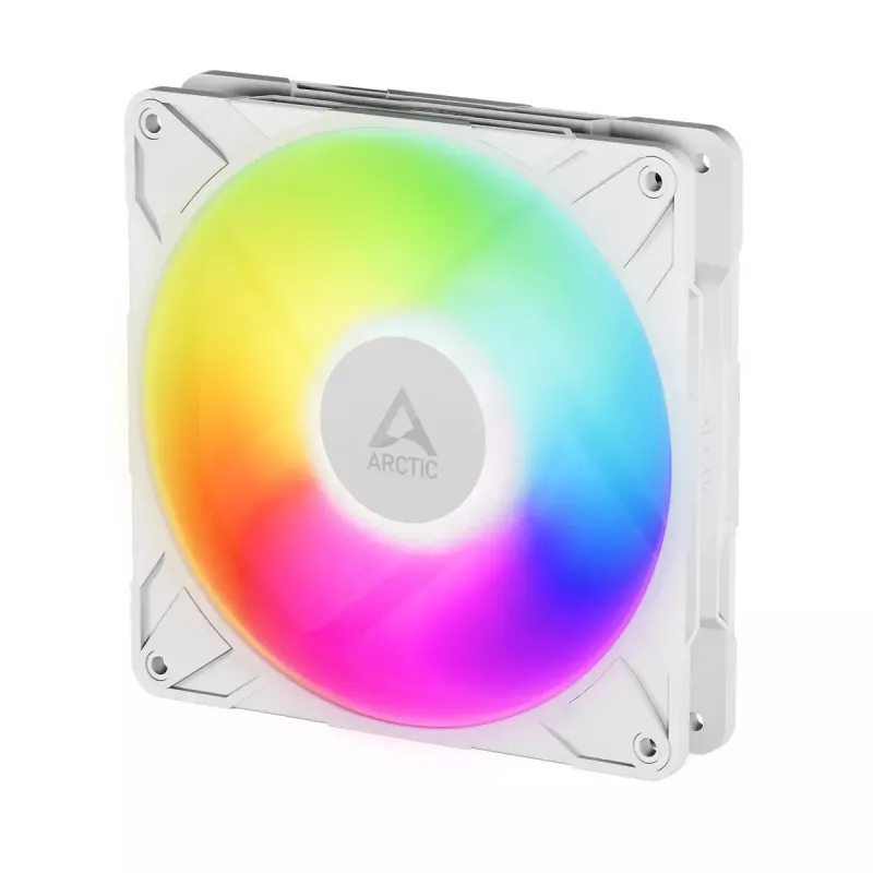 ARCTIC Freezer P14 Pro A-RGB (White) - 3 Pack 140 mm A-RGB PWM Fan with Cable Splitter
