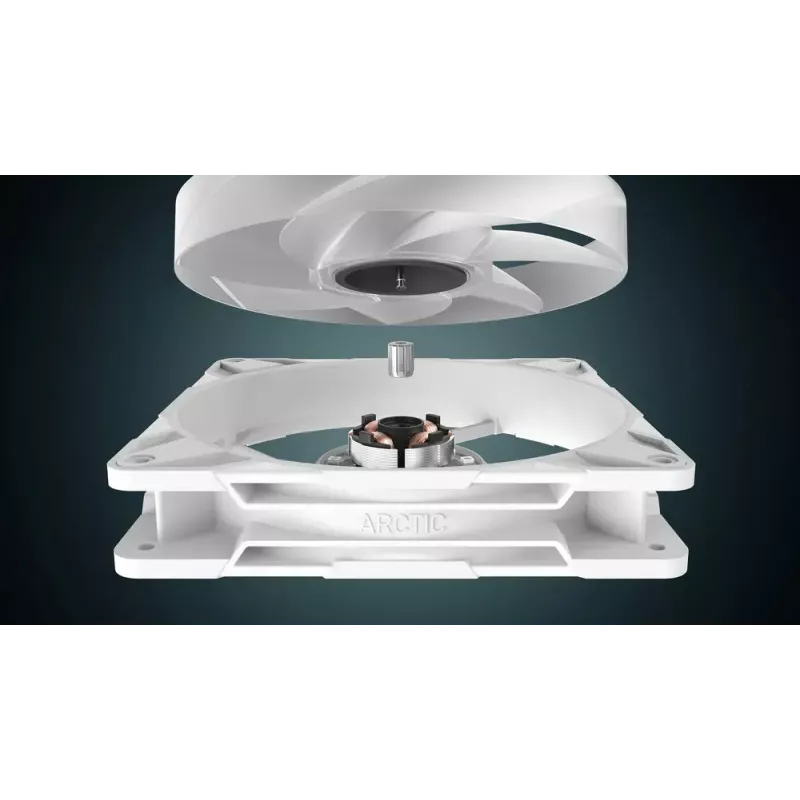 ARCTIC Freezer P14 Pro A-RGB (White) - 3 Pack 140 mm A-RGB PWM Fan with Cable Splitter