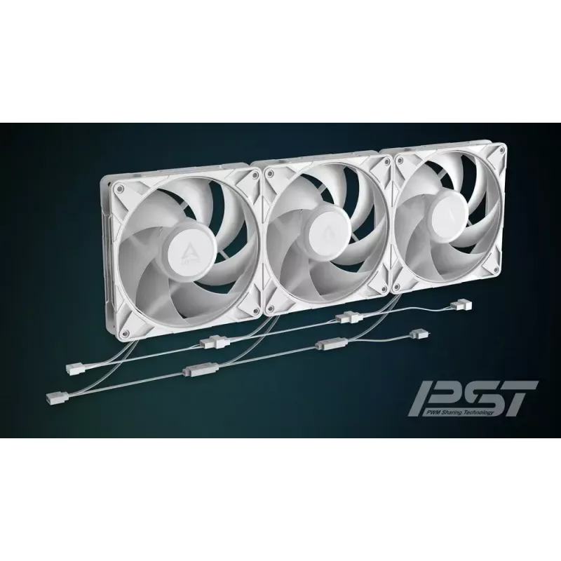ARCTIC Freezer P14 Pro A-RGB (White) - 3 Pack 140 mm A-RGB PWM Fan with Cable Splitter