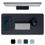 Leitz Large Desk Mat. Product colour: Black, Material: Polyvinyl chloride (PVC). Width: 400 mm, Depth: 800 mm, Height: 2 mm